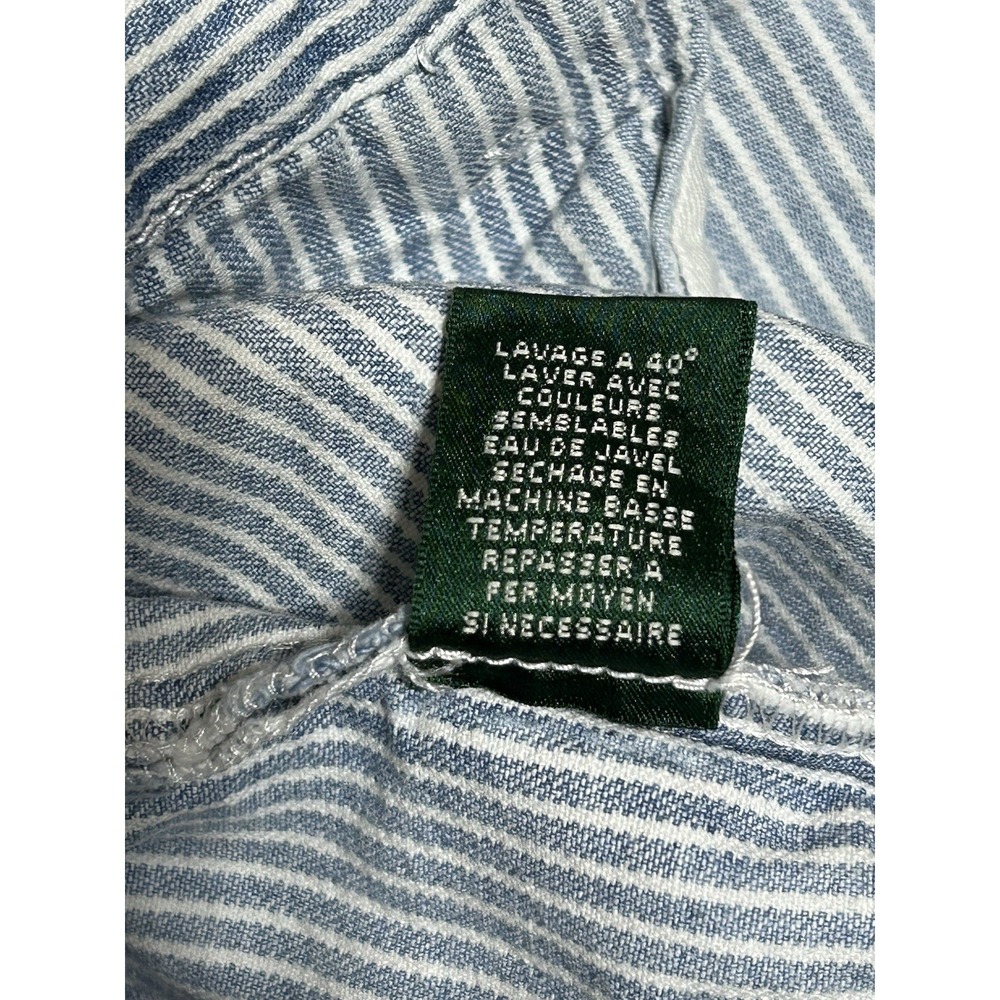 Lauren Jeans Co Seersucker Shorts Womens Size 10 Polo Ralph Lauren Chore Shorts - Picture 12 of 15